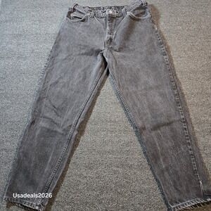 Vintage Levis 550 Orange Tab Black Relaxed Fit Tapered Jeans Made in USA 38x30